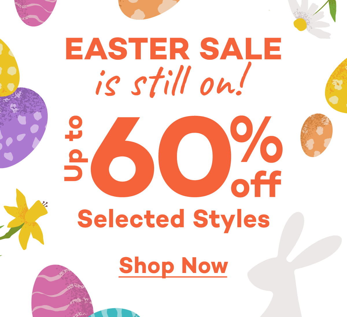 easter sale - up to 60% off