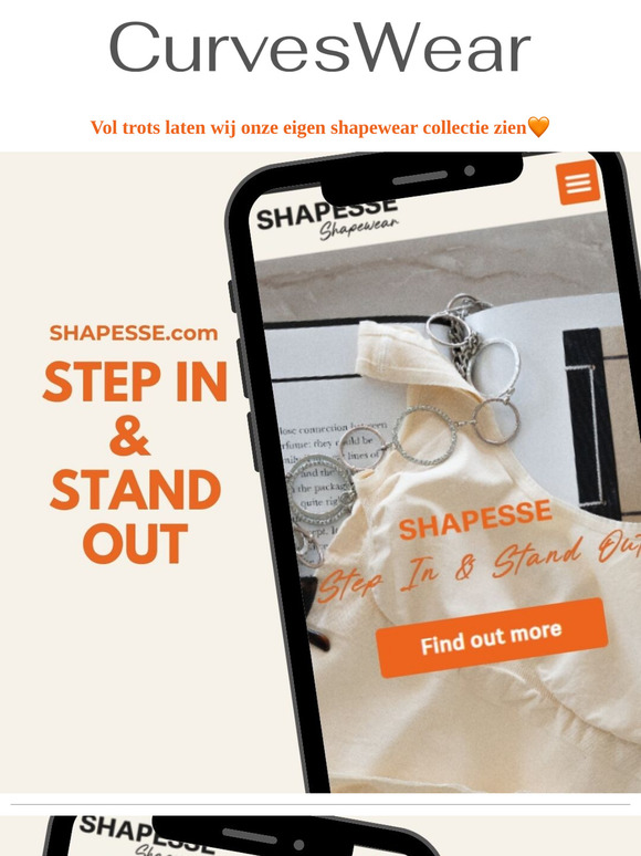 Hot News; SHAPESSE is live - het shapewear merk van Curveswear ❤️