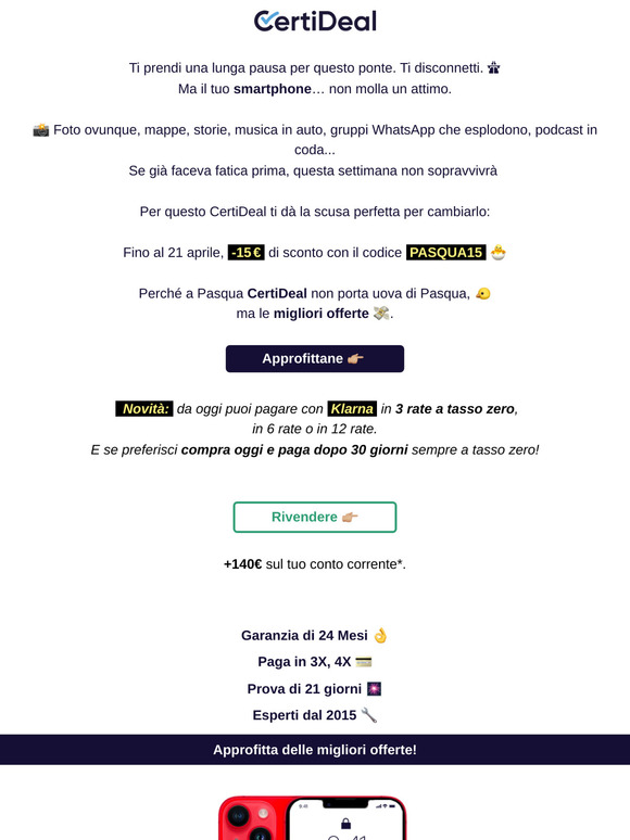 🐰Pasqua: una pausa per voi... e per il vostro cellulare! 🐣