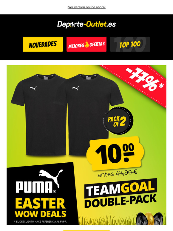 🖤 ¡PUMA teamGOAL pack doble por sólo 10 €! 🖤