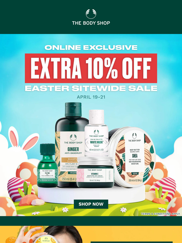 EASTER SITEWIDE SALE IS HERE! Enjoy EXTRA 10% OFF