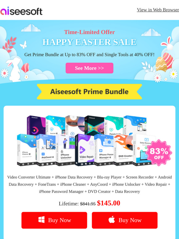 Up to 83% OFF Egg-cellent Deals - 3 Days Only