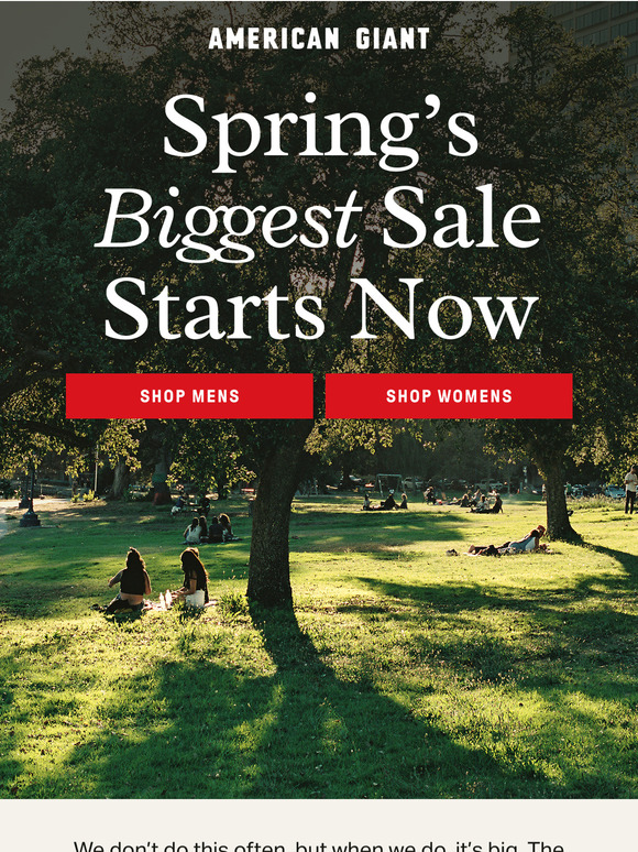 The Spring Sale Is Here