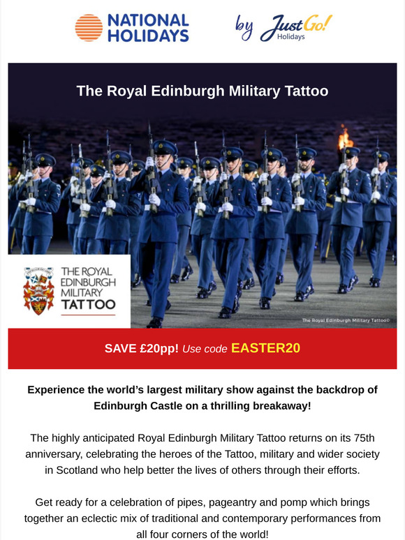 Get £20pp off the Royal Edinburgh Military Tattoo inside!