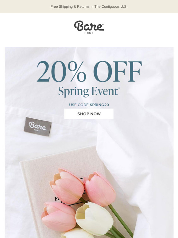 Spring Refresh Starts Now – Take 20% Off 🌼