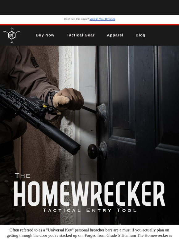 Introducing The Homewrecker - Compact Titanium Entry Tool