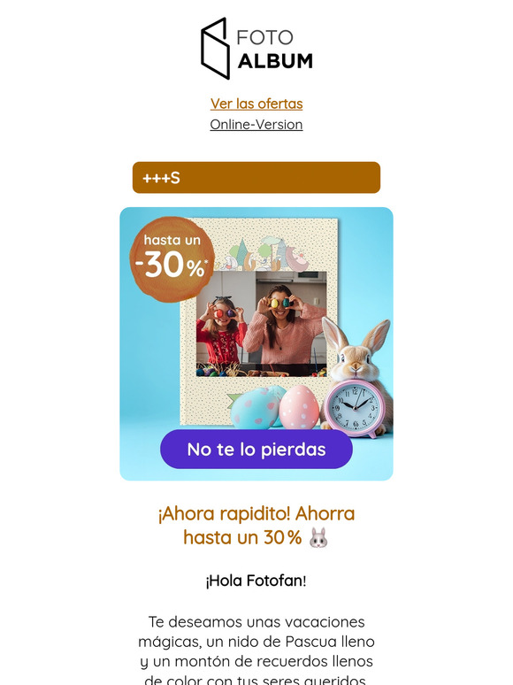 Sólo hasta el lunes: hasta un -30%
