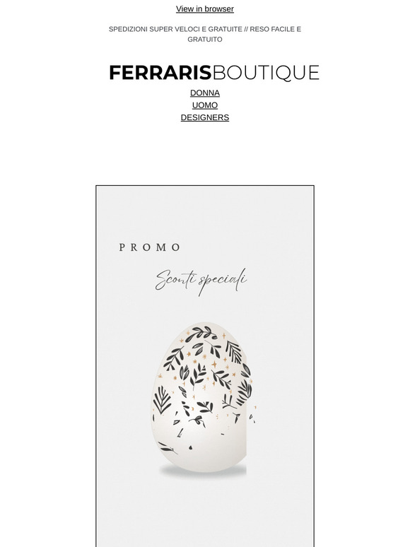 🐰SCONTI DI PASQUA🐰 Fino al -20% sui tuoi brand preferiti!