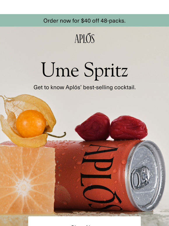 $40 off Ume Spritz