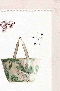Cath Kidston Green Floral Beach Bag