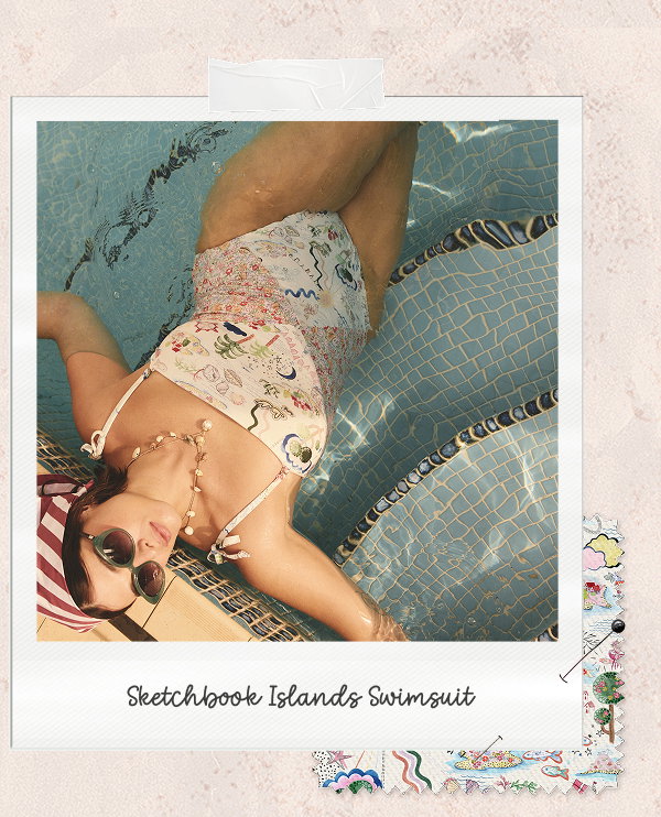 Sketchbook Islands Swimsuit