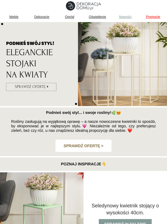 Podnieś swój styl... i swoje rośliny.🌿Kolekcja kwietników.❤️