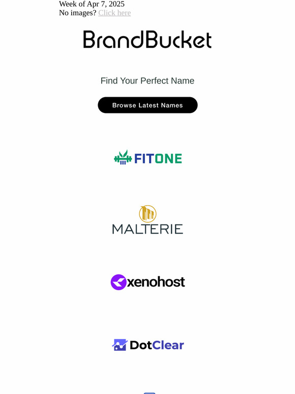Your Weekly Digest of New Names