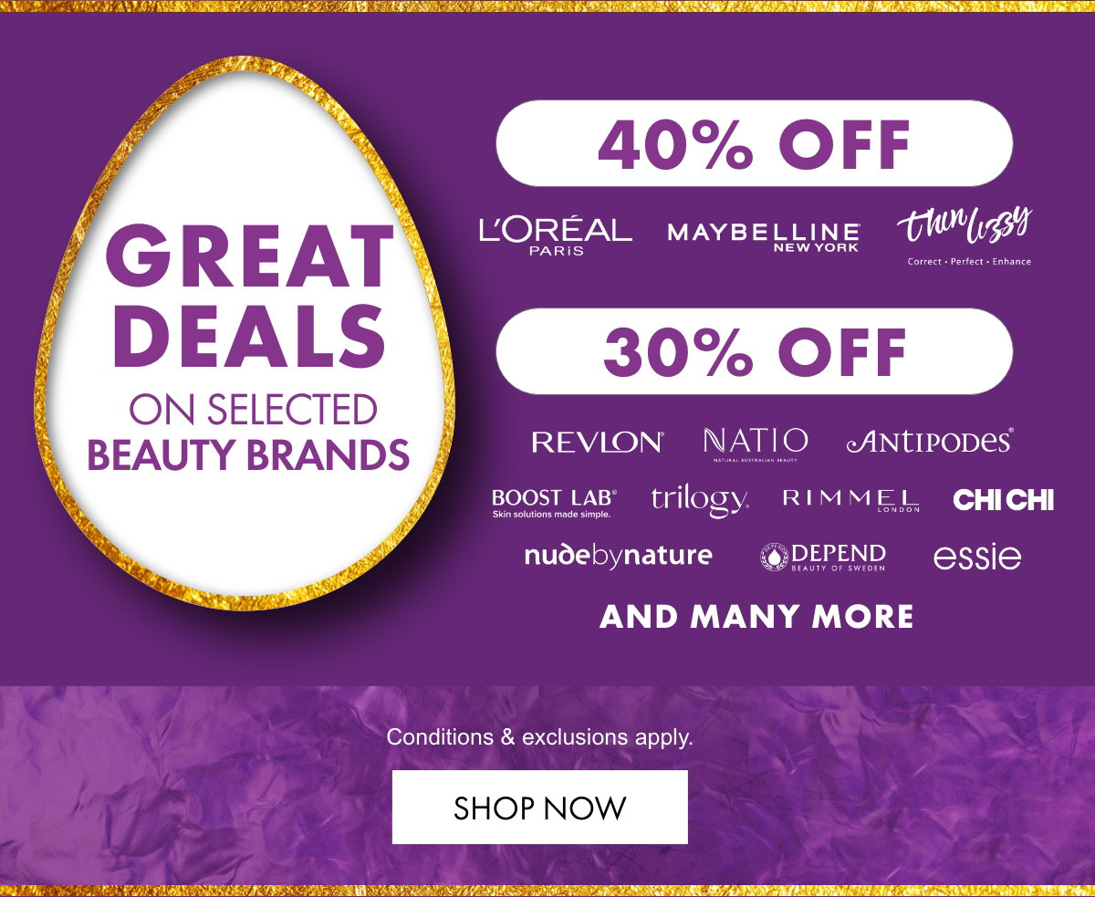 Great deals on selected Beauty Brands