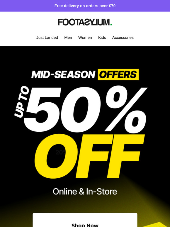 Sit back, relax and shop our Mid-Season Offers this Bank Holiday Weekend