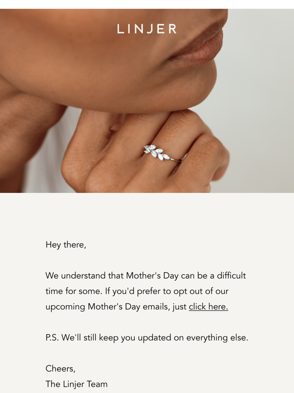 Opt Out of Mother’s Day Emails