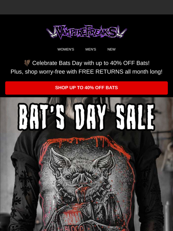 Our Bats Day Sale is Live! 🦇