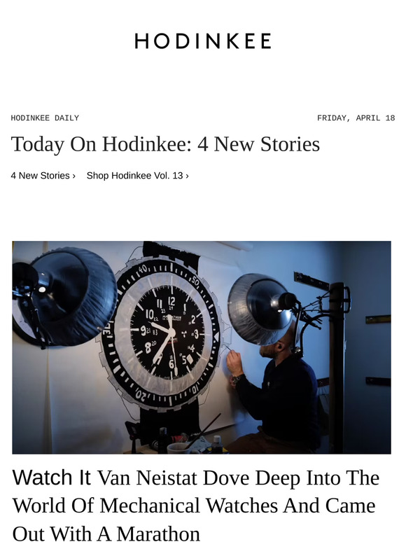 Hodinkee Daily | 04/18/2025