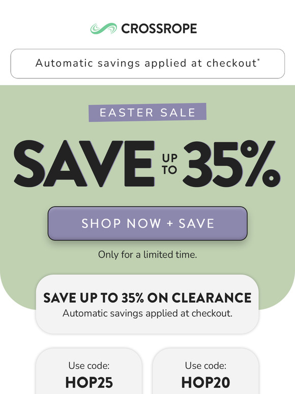 Up to 35% OFF this Easter Weekend
