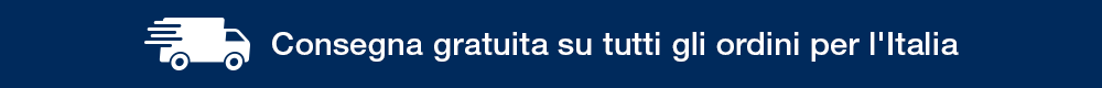 CONSEGNA GRATUITA SU TUTTI GLI ORDINI PER L'ITALIA