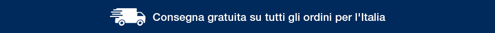 CONSEGNA GRATUITA SU TUTTI GLI ORDINI PER L'ITALIA