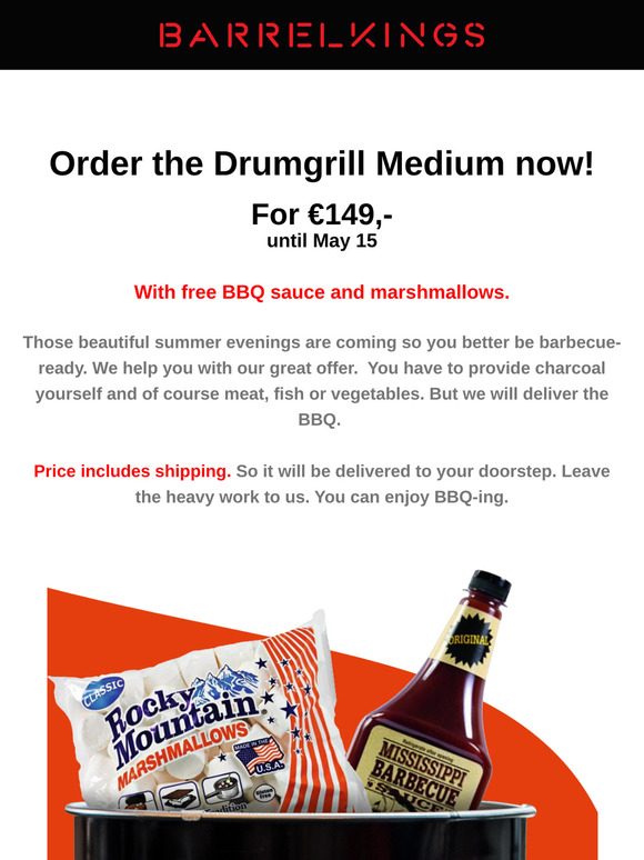 Drumgrill Medium - Big offer - Free stuff