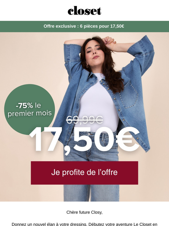 Offre exclusive : 6 pièces pour 17,50€ 😱