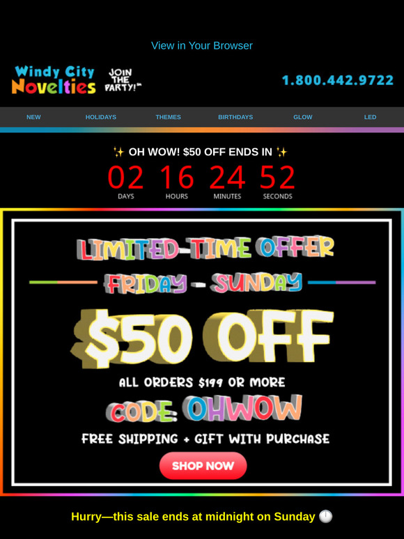 🤩 Oh Wow! You Just Scored $50 OFF