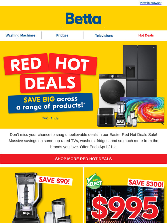 🔥 4 Days Only – Red Hot Deals You Can’t Miss!