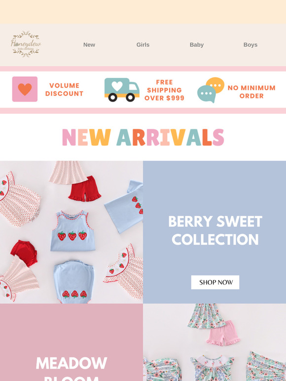 🍓 Just In: Strawberry Patch, Meadow Bloom & More!