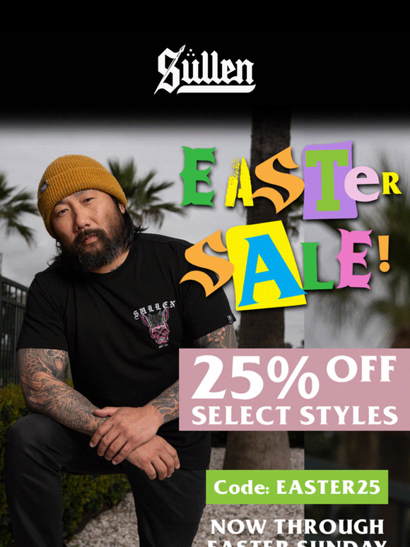 25% OFF SELECT STYLES 🐰