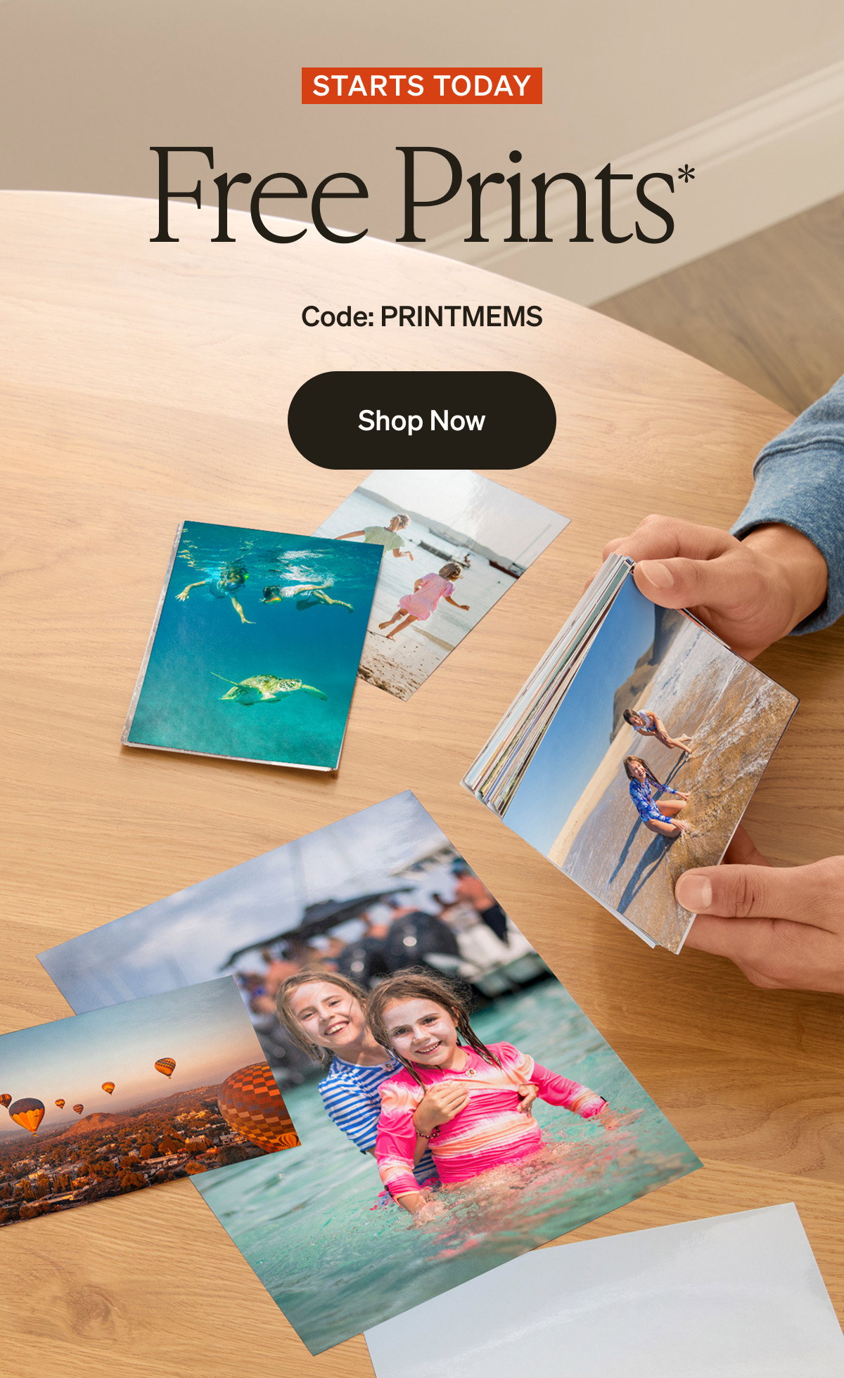 Free Prints, Up to 50% Off Everything, Free Shipping on Cards