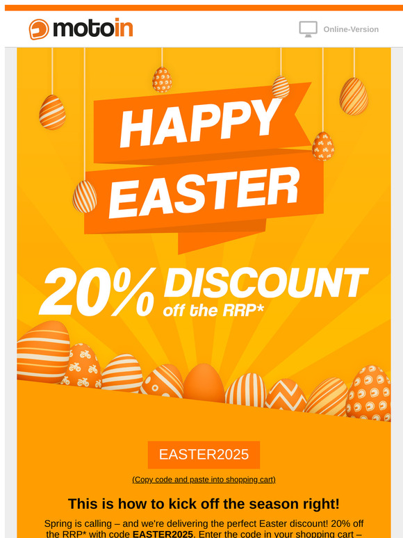 🐇 Easter Special: 20% off RRP!