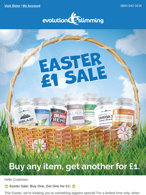 Easter Weekend - £1 Sale