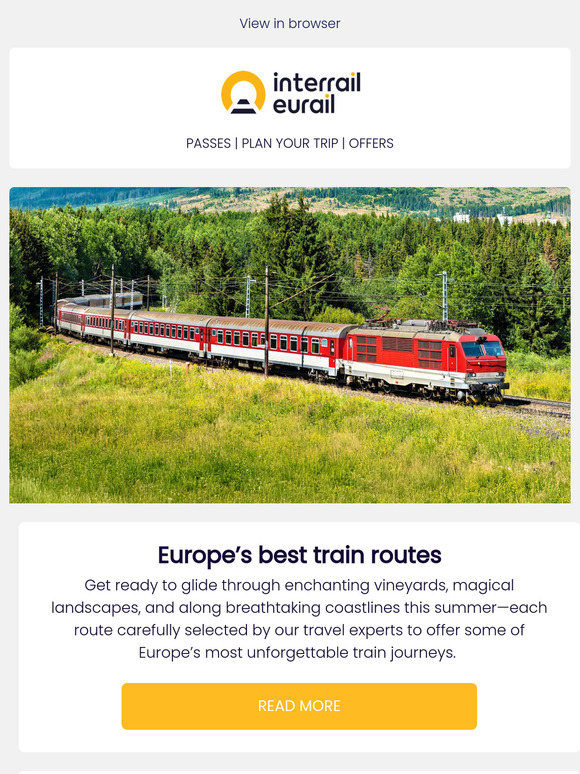 Get ready for summer with Interrail