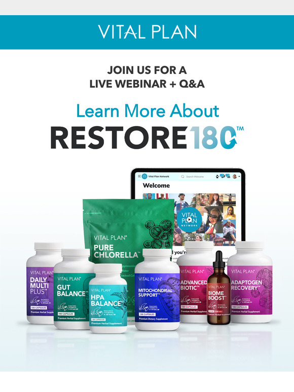 [RSVP] Live Webinar: Learn More About RESTORE180™