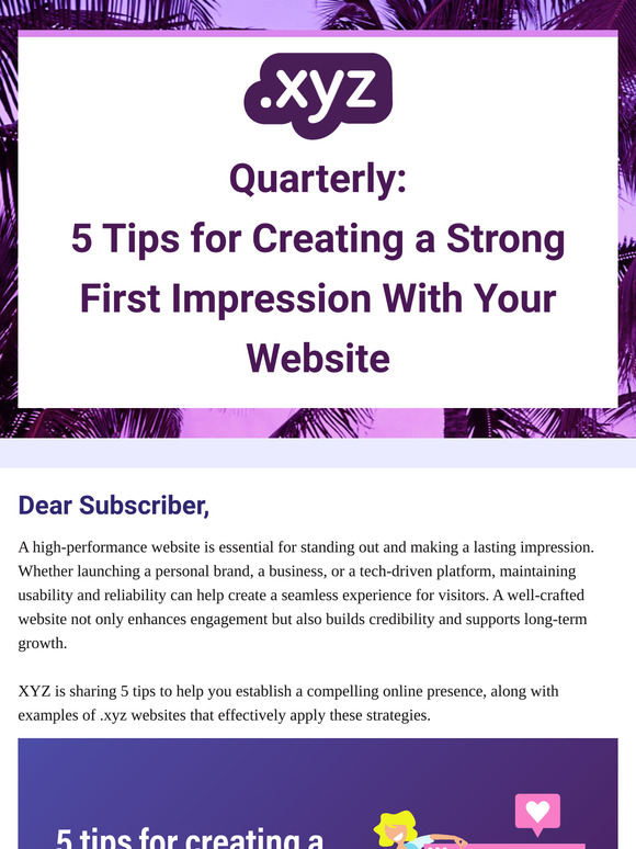 5 tips for creating a strong first impression with your website