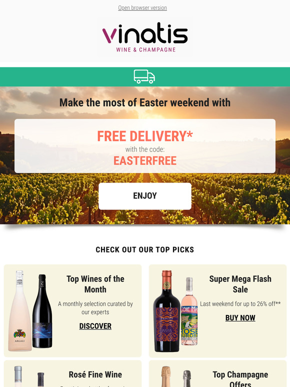 FREE DELIVERY for Easter Weekend! 🚚