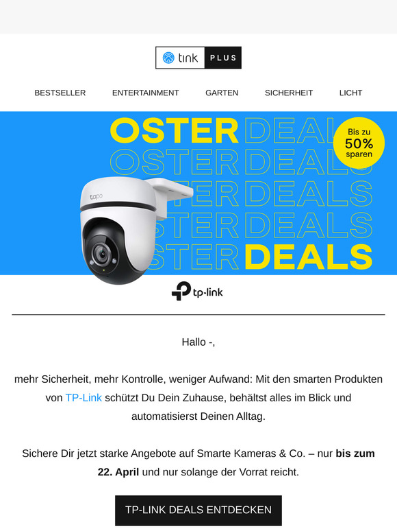 Sichere Dein Zuhause – mit den Oster-Deals von TP-Link