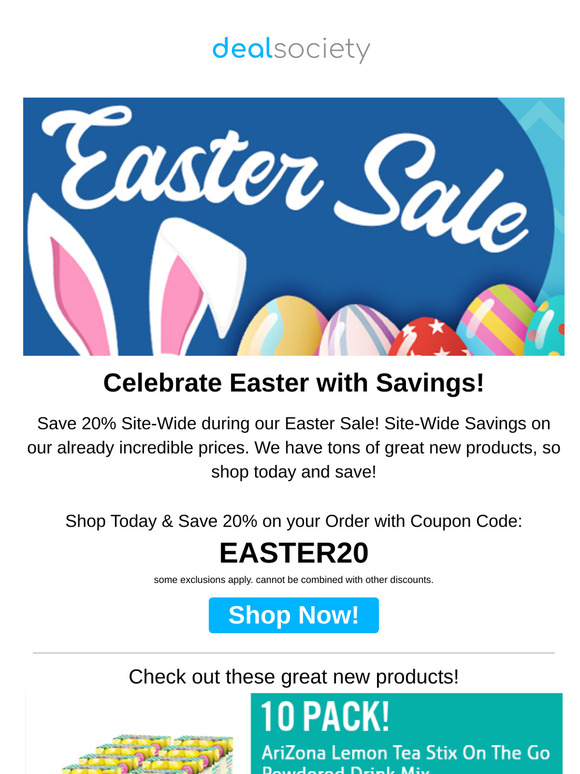 Easter Sale: Save 20% Site-Wide this Weekend!