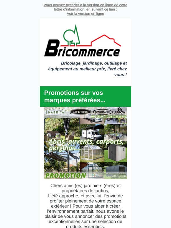 Profitez de nos offres exclusives sur votre aménagement extérieur !