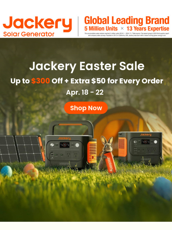 Hoppy Easter! 🐣 Use code EASTER2025 to save extra $50 sitewide!