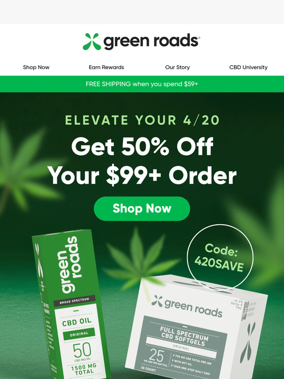 50% Off $99+ Orders Continues!