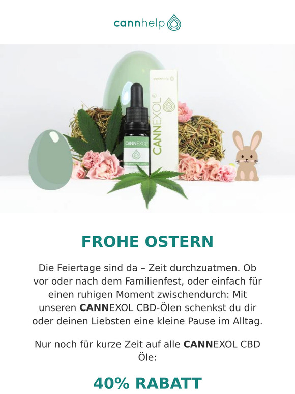 40% Rabatt auf CANNEXOL vom🐰