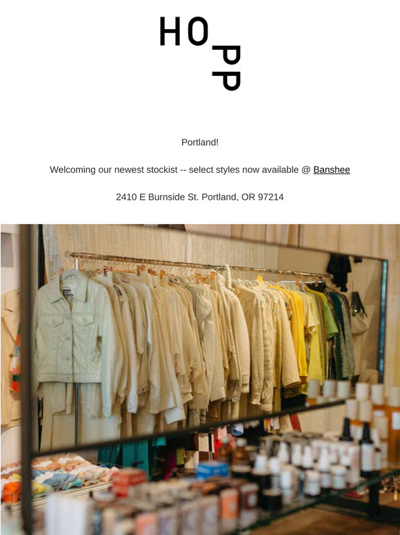 Shop this weekend at our newest stockist!