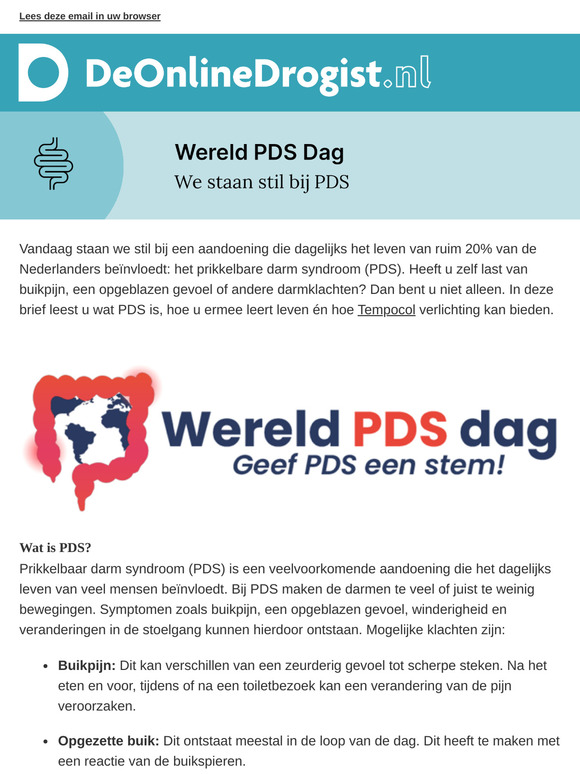 Buikklachten? Vandaag is Wereld PDS Dag