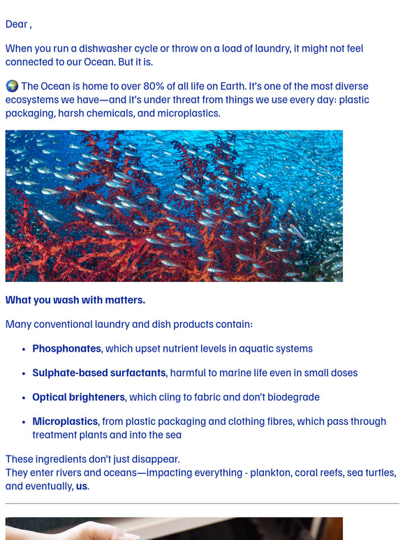 You’re helping more than just the fish 🐠
