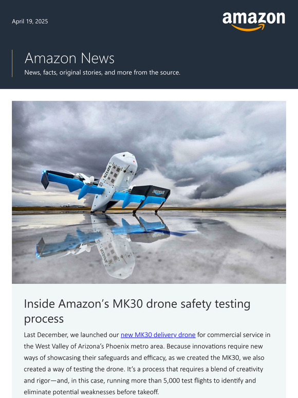 How Amazon’s new delivery drones were tested before takeoff