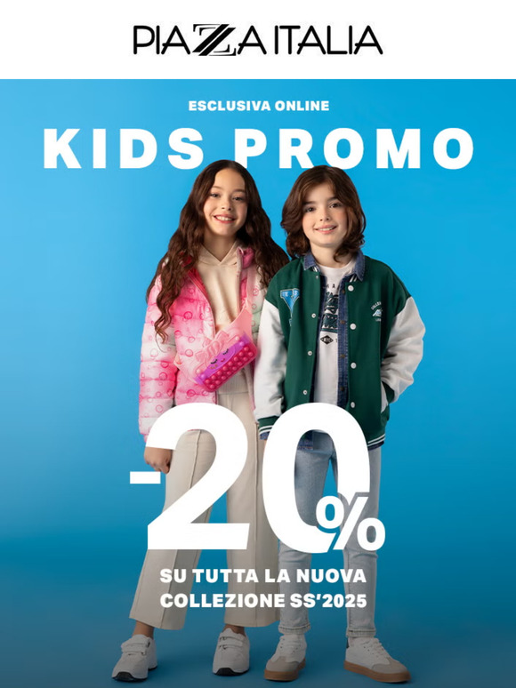 ⏳ -20% sulla collezione KIDS: ancora pochi giorni!