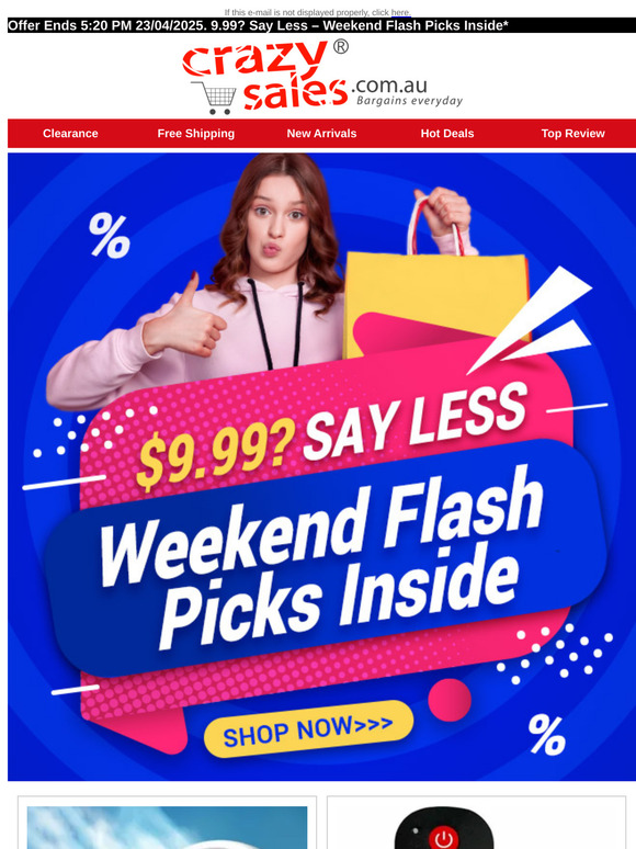 9.99? Say Less – Weekend Flash Picks Inside 🫢🛍️